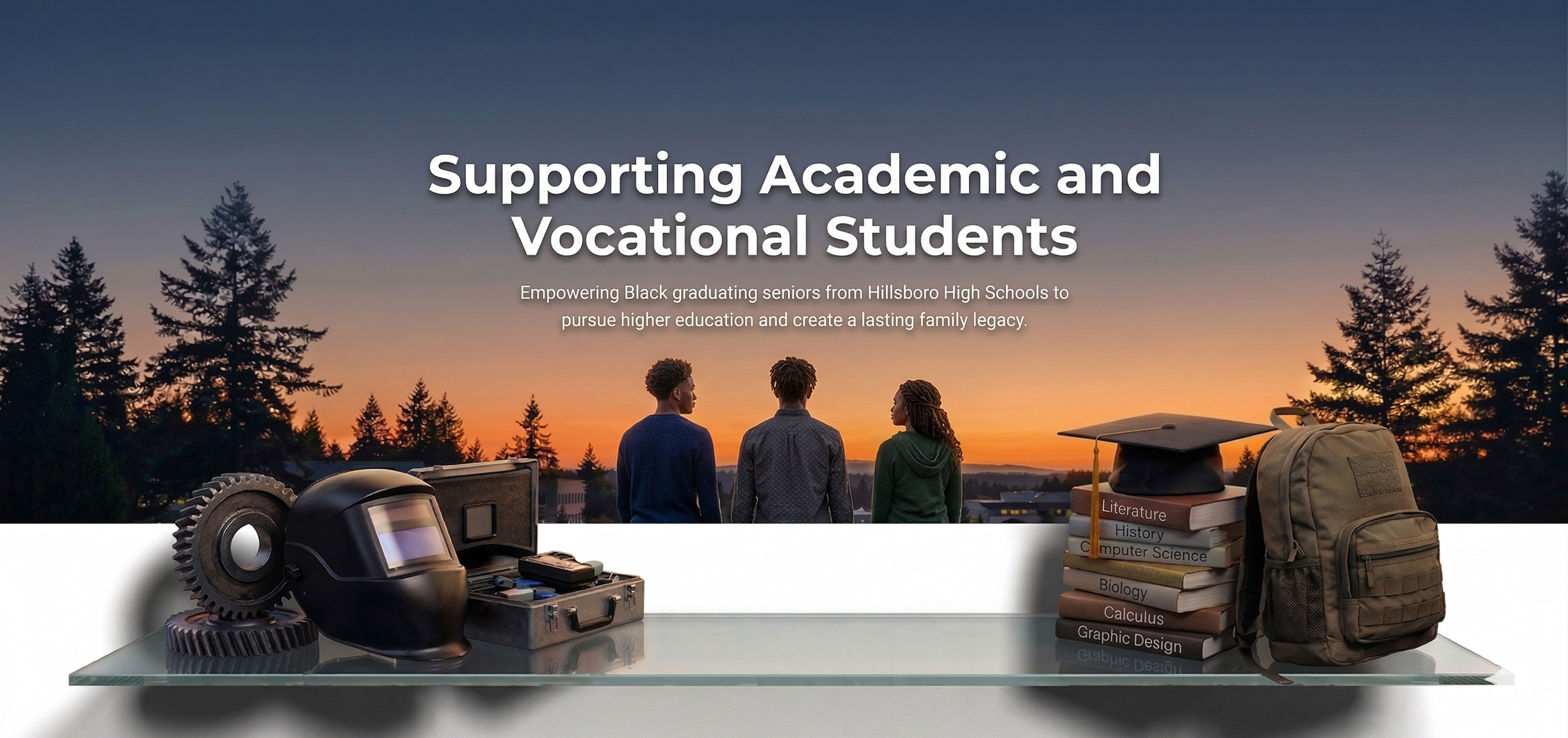 Supporting Academic and Vocational Students. Empowering Black graduating seniors from Hillsboro High Schools to pursue higher education and create a lasting family legacy.